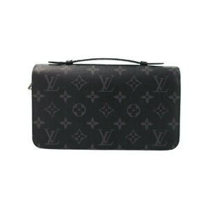 Louis Vuitton Monogram Eclipse Black Zippy Zip Around Long Wallet